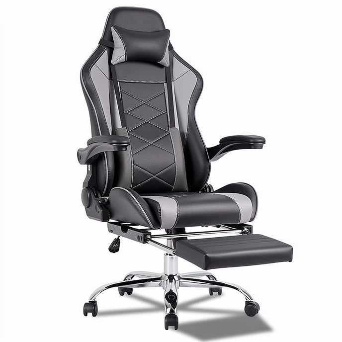 **Ergonomische Gamingstoel met Verstelbare Voetensteun**