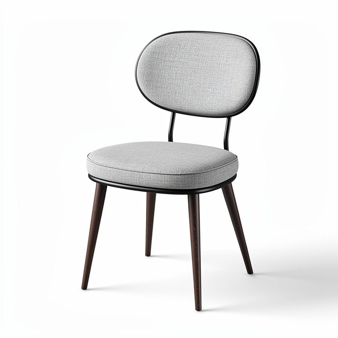 **Moderne bureaustoel met stoffen zitting en metalen frame**